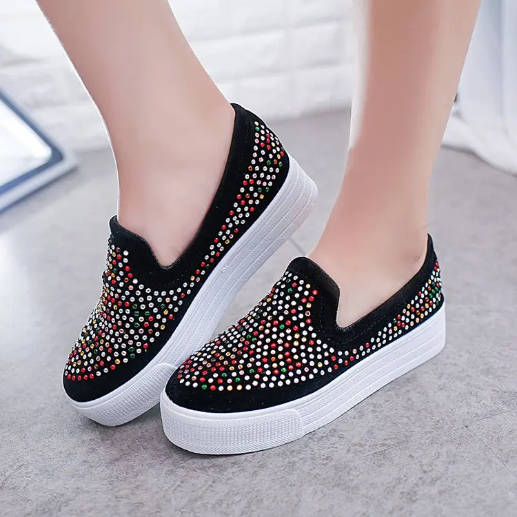 Wertzk New women's shoes for spring 2019 oxford women sneakers zapatos de mujer Slip-On ugged E328 | Обувь