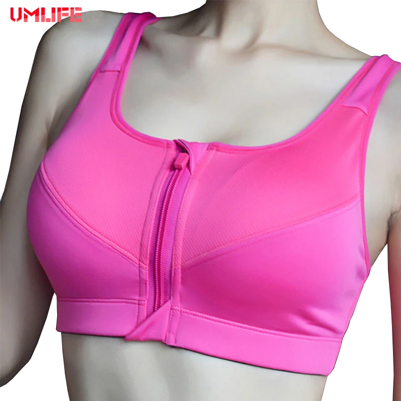 UMLIFE 2XL 5XL ударопрочный спортивный бюстгальтер размера плюс для бега женщин