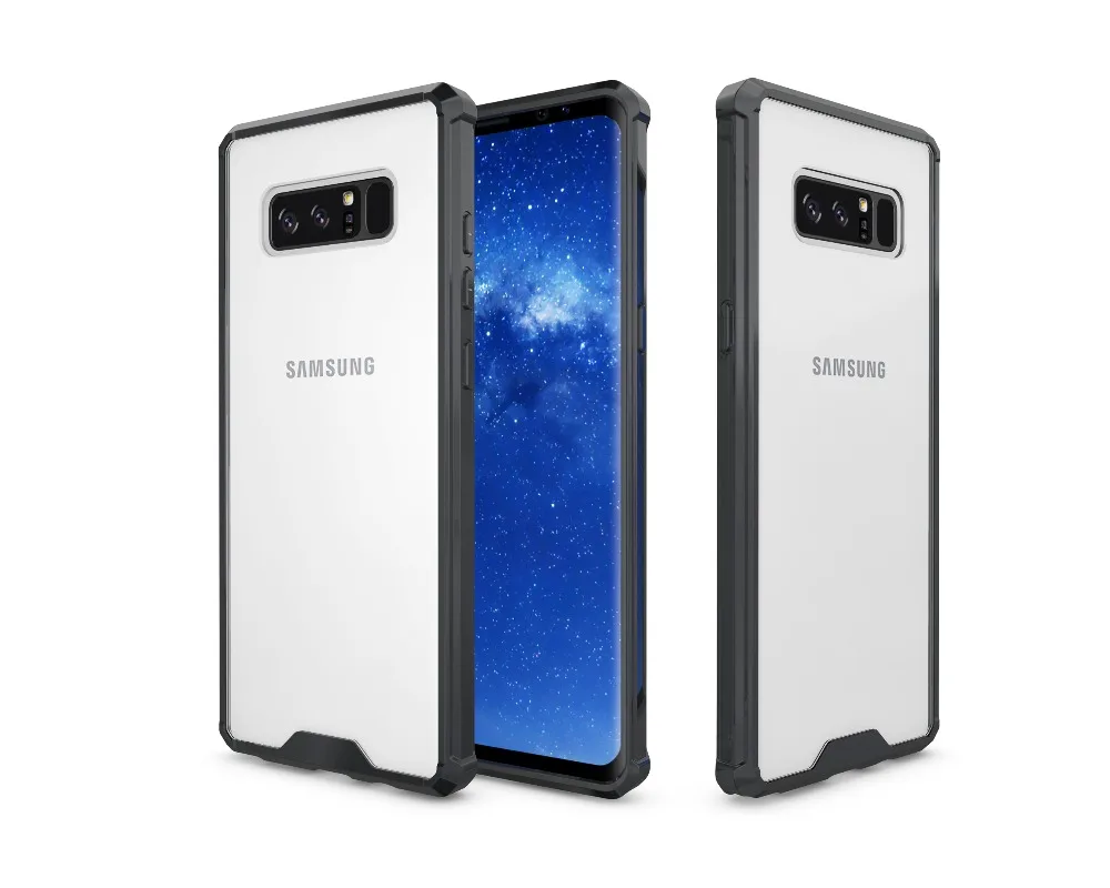 100 шт. 2017 Air Hybrid Clear Coque Кристалл ТПУ Рамки задняя Панцири акриловая крышка Капа Fundas