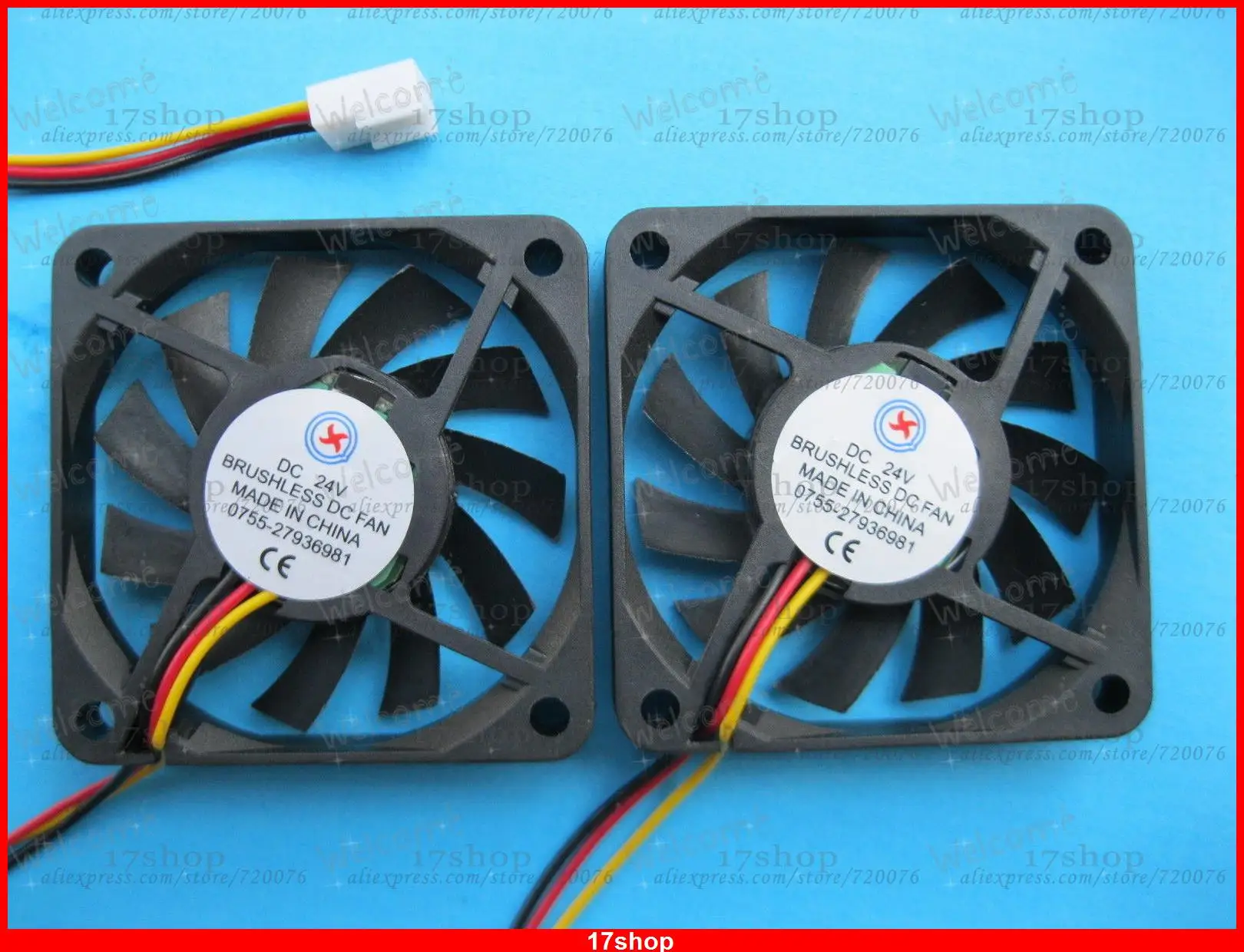1 шт. Бесщеточный вентилятор охлаждения постоянного тока 24 В 6010S 11 Blade 60x60x10 мм 3pin
