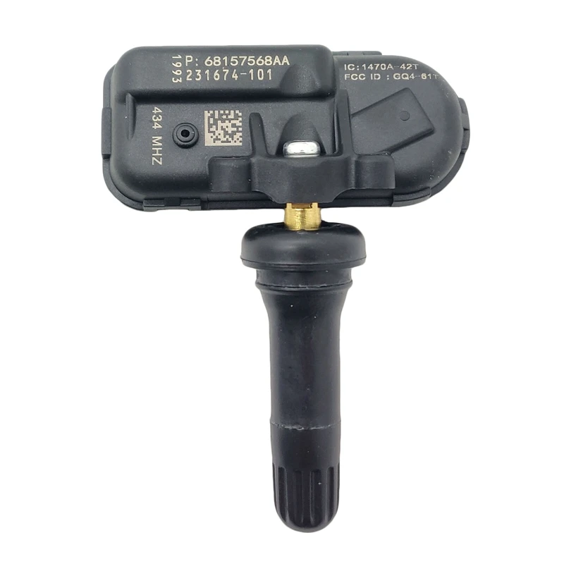 Black Tpms Car Tire Pressure Monitoring Sensor For Jeep Dodge Ram 1500 2500- 68157568Aa - Color: Black