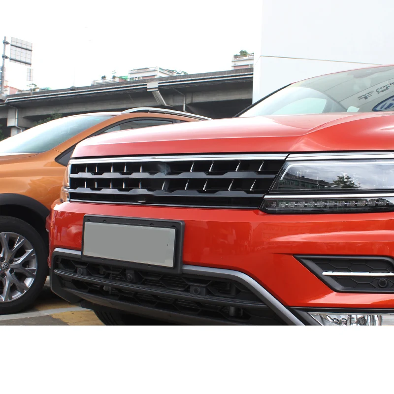 4 шт. декоративные полосы для переднего гриля Tiguan второго поколения 2017
