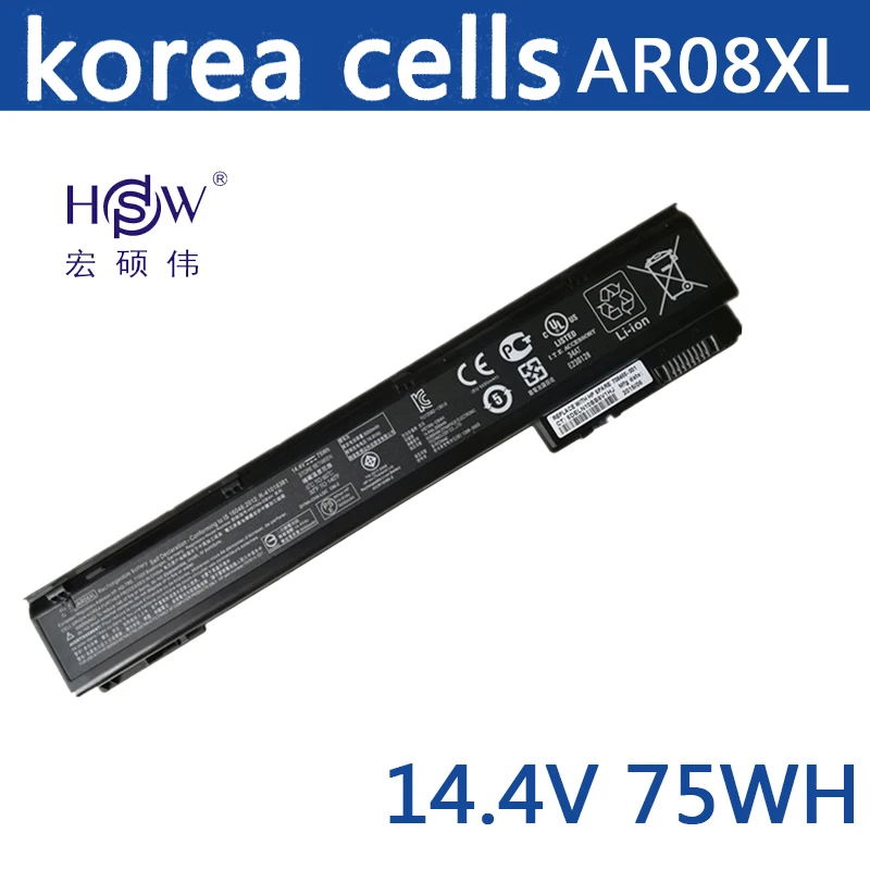HSW 14 4 V 75WH Новая батарея ноутбука AR08XL для hp ZBook 17 15 Мобильная рабочая станция HSTNN IB4H