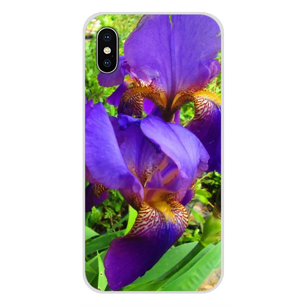 Прозрачный чехол из ТПУ для Apple iPhone X XR XS MAX 4 4S 5 5S 5C SE 6 6S 7 8 Plus ipod touch Фиолетовый