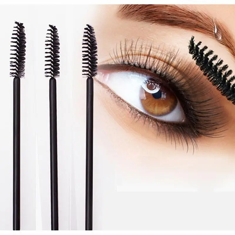 Женская 10 шт. кисть для ресниц с роллером Черная одноразовая тушь косметические