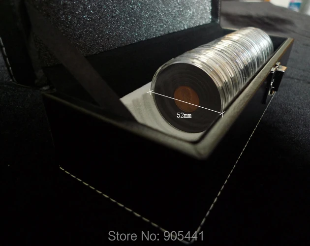 Чехол держатель для монет (1 коробка хранения + 20 круглых держателей монет)|case box|box