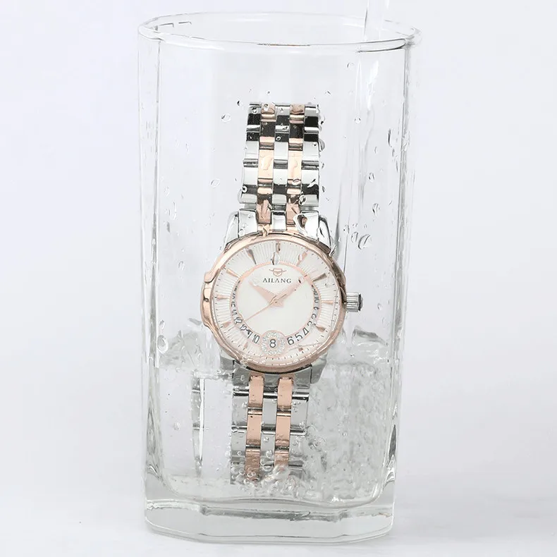 

Relogios AILANG Elegant Ladies Business Watches Quartz Full Steel Wristwatch Calendar Dress Hours 3ATM Relojes Montre femme W010