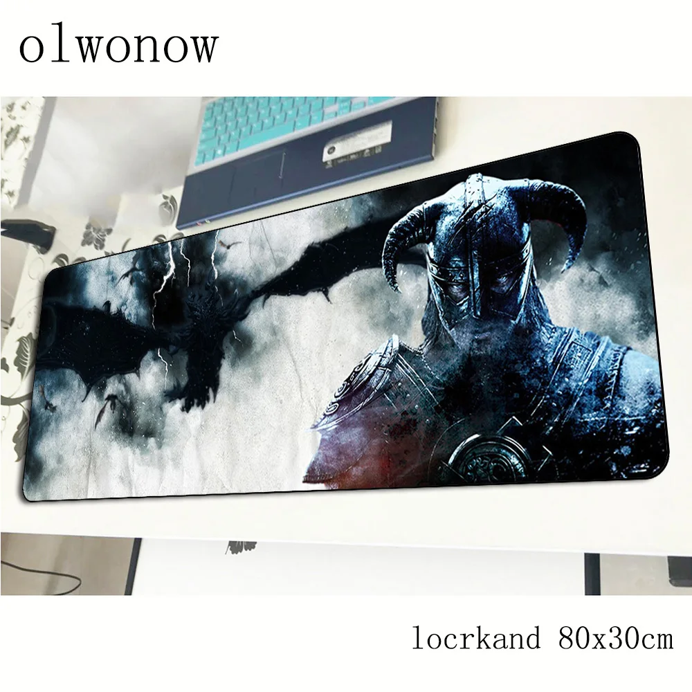 Skyrim коврик для мыши 80x30 см рождественские подарки игровой большой геймер лучший