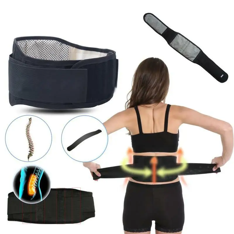 Tourmaline Self-heating Warm Waist Back Support Belt Brace Protection Pain Relief Health Care Stress Relaxation | Спорт и
