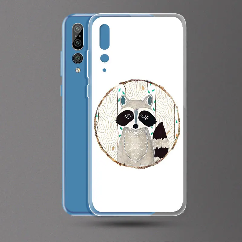 DREAMFOX N183 енота Мягкий силиконовый чехол из ТПУ для huawei Коврики 20 8 9 10 Lite Pro Nova 3 3e 3i 4 4e
