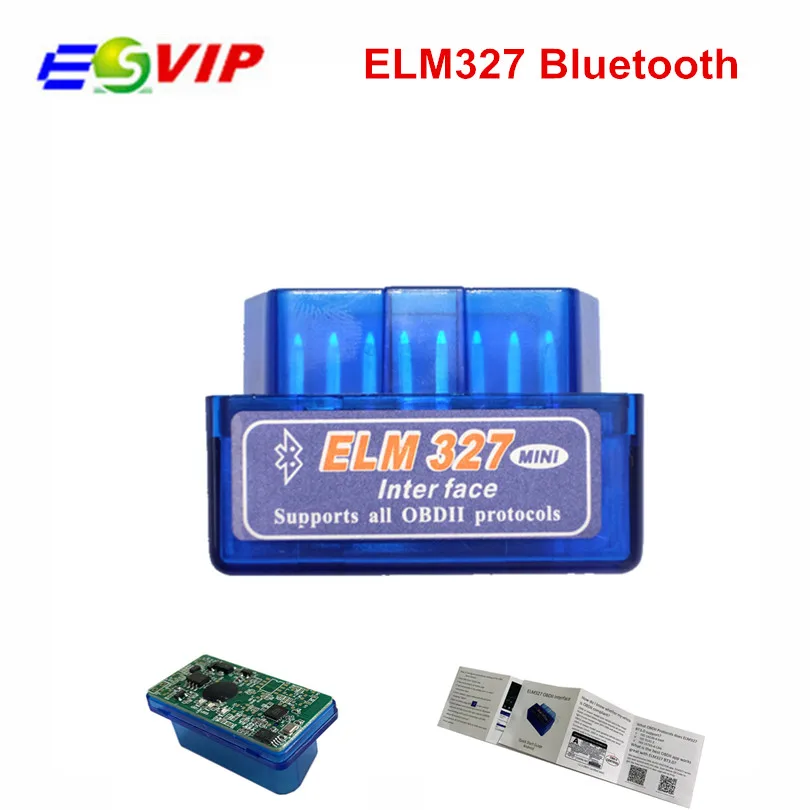 Мини ELM327 Bluetooth 2,0 интерфейс V2.1 OBD2 OBD 2 автоматический диагностический инструмент ELM 327 работает на Android Torque/PC v 2,1 адаптер BT
