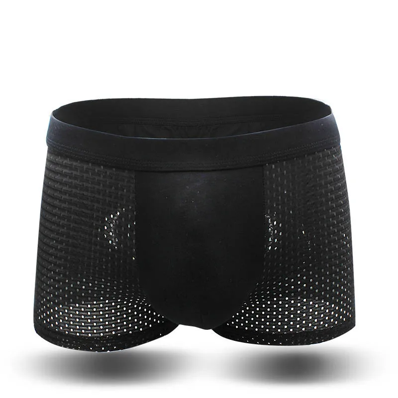Sexy underwear Men Mesh Shorts plus size Solid Men's Clothing panties shorts Sexy fat guy 100kg mens shorts nsnk01