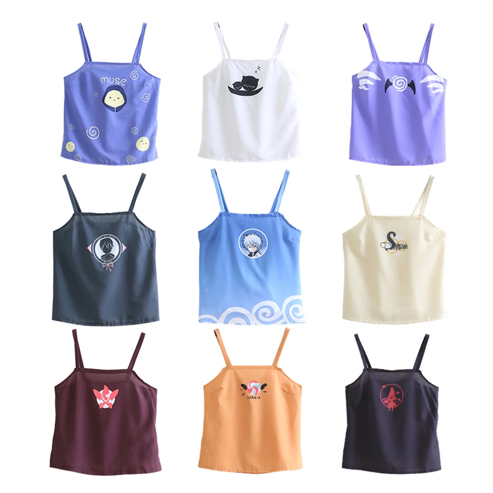 Brdwn FATE Onmyoji Gintama haikyuu Sasuke Kazuto Miku Kumamon hoppou seiki Mikazuki Munechika жилет для косплея Camisole |