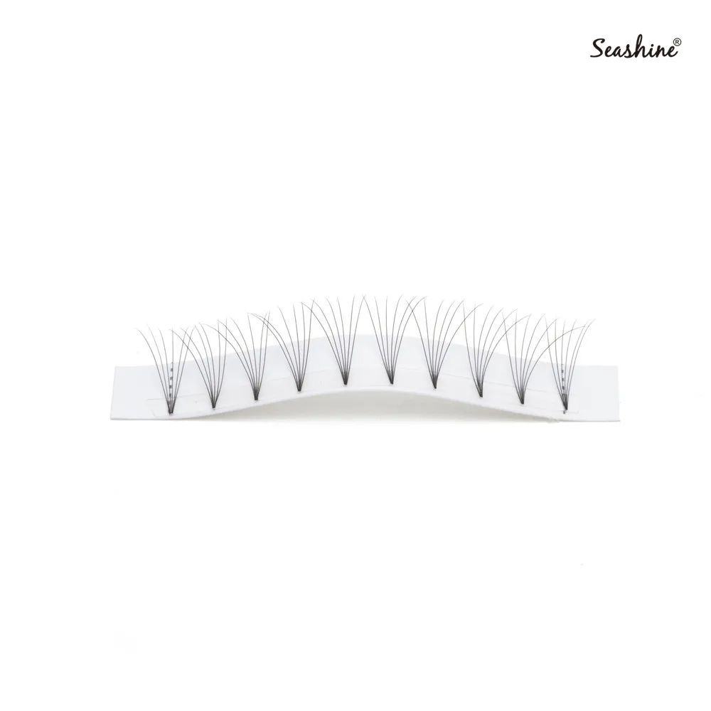 Seashine Private Label Premade Fans Volume Lash Extension Short Stem Heat Bonded 3D-6D Faux MinK Eyelash | Красота и здоровье