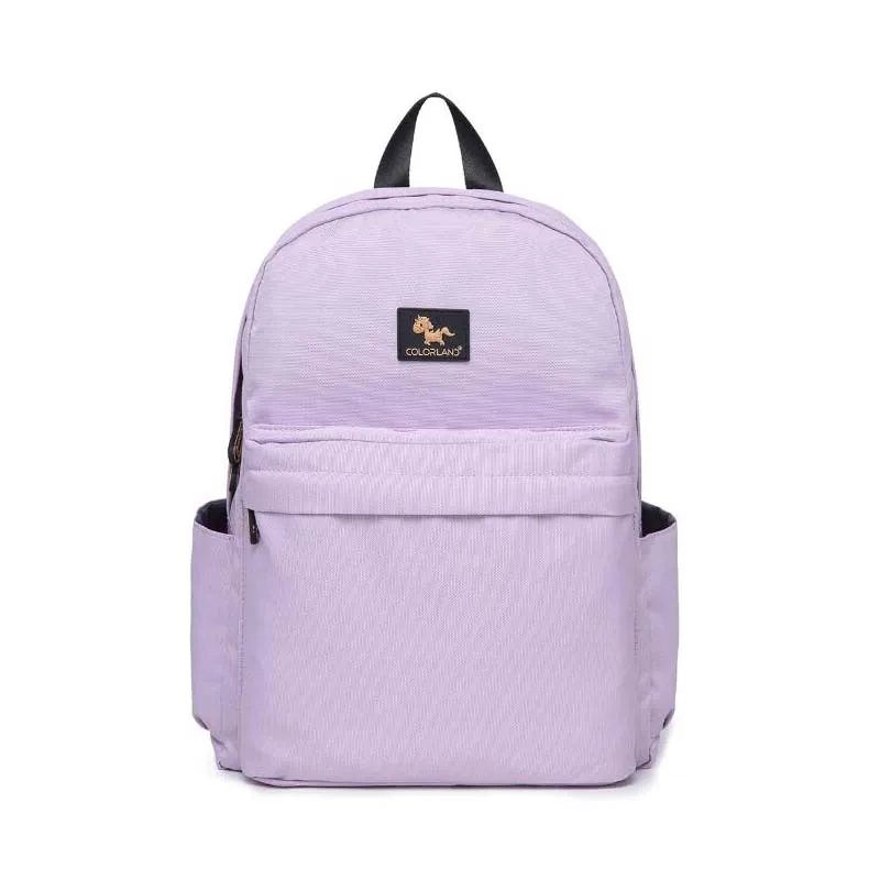 purple Colorland брендовая модная сумка для мам, беременных женщин, многофункциональная сумка для подгузников, рюкзак для подгузников, сумка для ухода за ребенком, детская коляска со спинкой - Цвет: purple