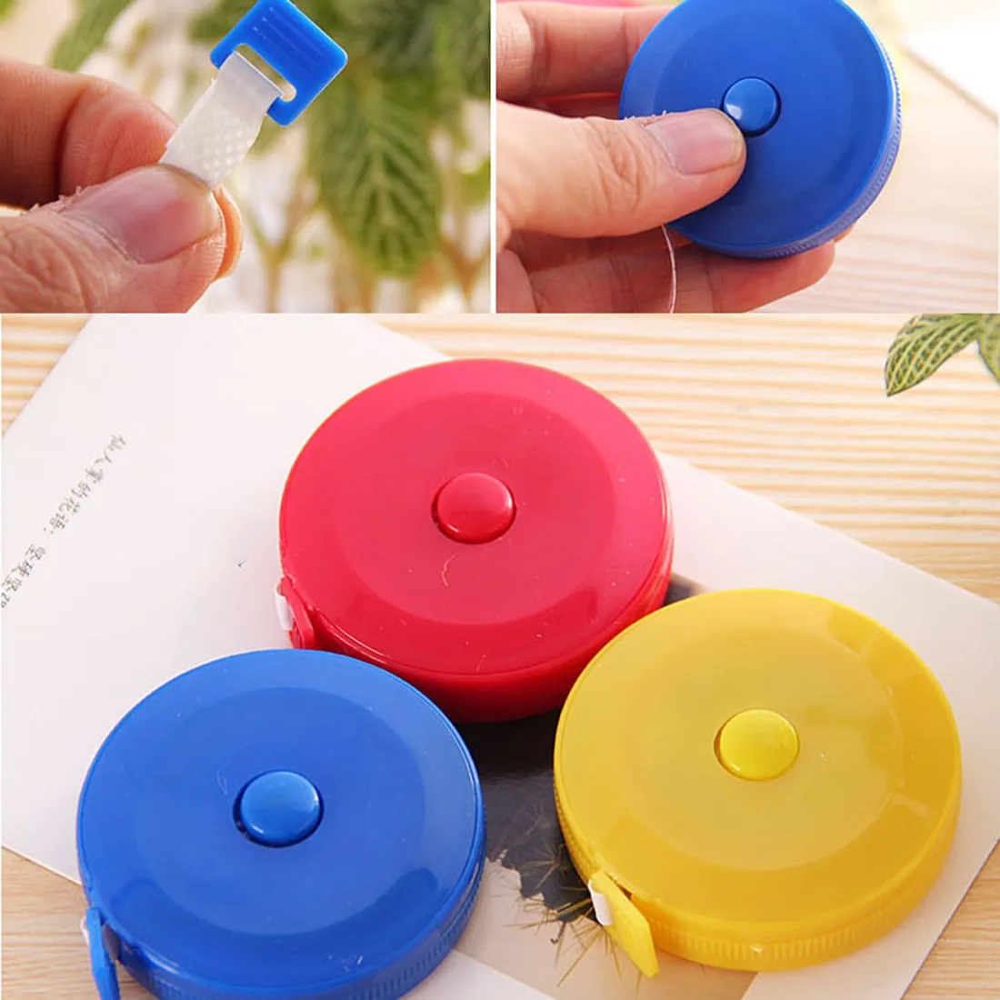 

Specially 1 PCS Useful Retractable Ruler Tape Measure Sewing Cloth Dieting Tailor 1.5M Mini Cute Style Random Color