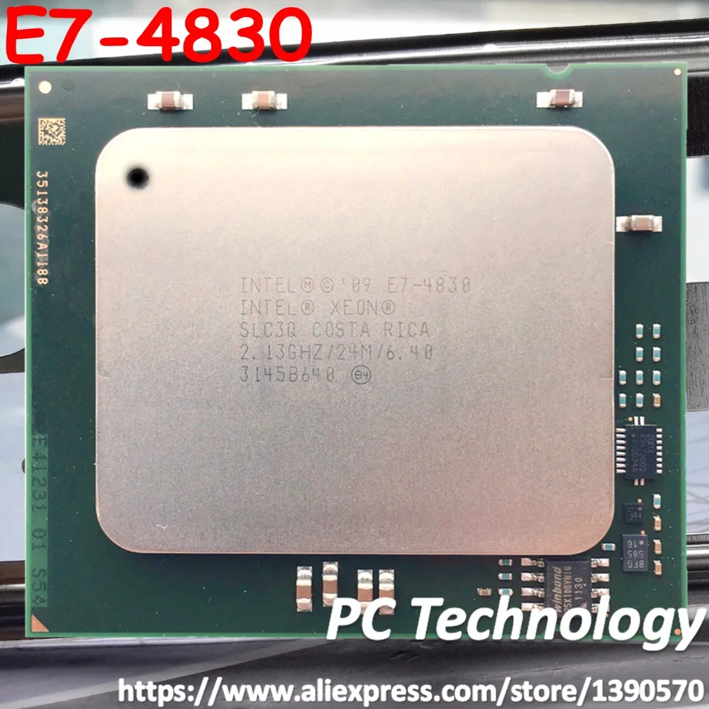 Оригинальный процессор Intel Xeon E7 4830 2 13 ГГц 8 ядер 24 Мб 105 Вт 32 нм LGA1567 бесплатная