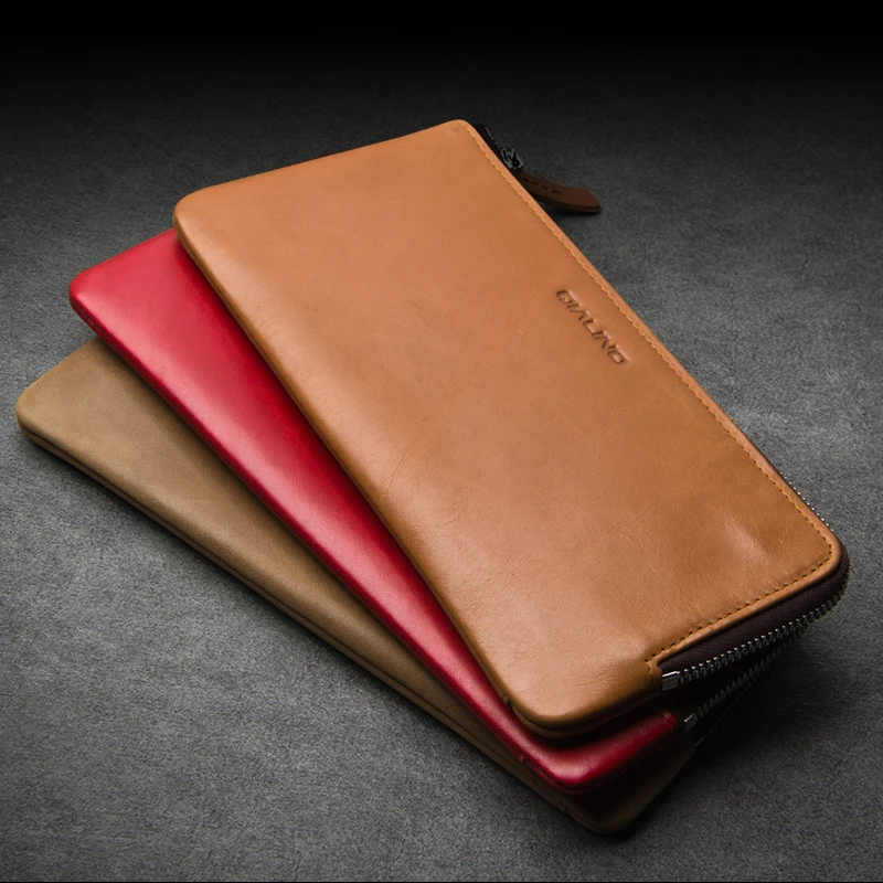 

QIALINO 2016 New Wallet Cover for Huawei Ascend Mate 7 Slots for Cards Handmade Genuine Leather Case for Huawei Ascend Mate 8