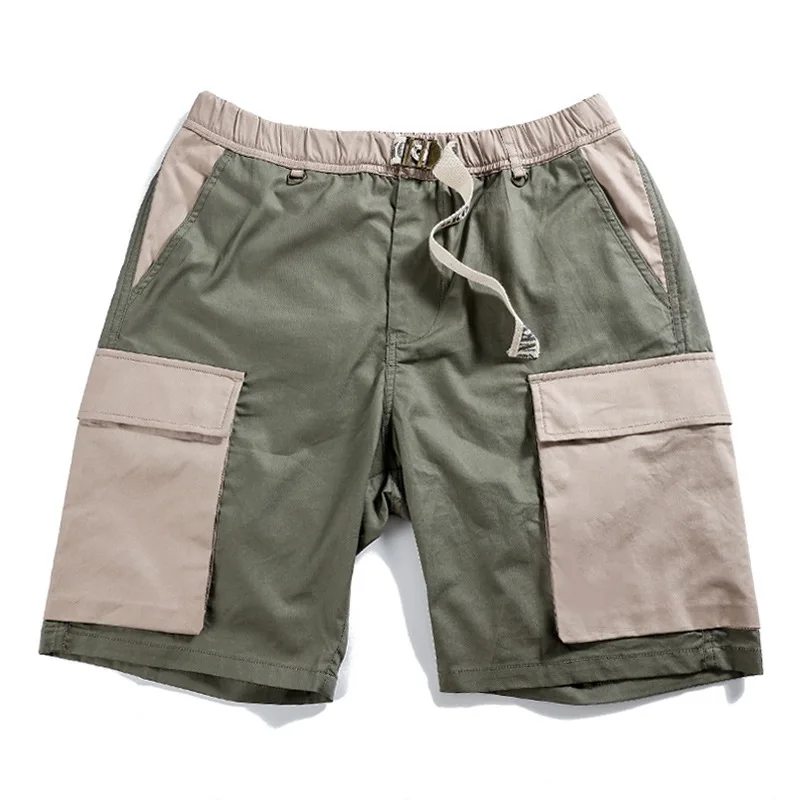 army green Новые летние армейские Шорты Cargo Мужская сумка с карманами Регулируемая Талия военные Короткие штаны нейлоновые Легкие уличные мужские шорты - Цвет: army green