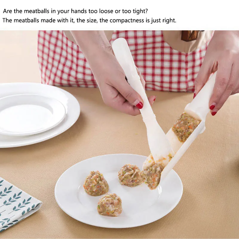 Meatball Maker 1 набор кухонных гаджетов удобные инструменты для приготовления пищи пластиковые DIY Meatball производитель креветочные шарики обработка совок