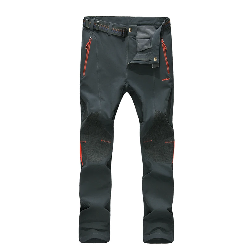 gray pants hiking Модные уличные штаны, зимние теплые женские Походные штаны, уличные флисовые брюки, водонепроницаемые термо штаны для кемпинга, альпинизма 1815B - Цвет: gray pants hiking