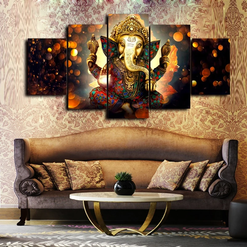 5 шт. абстрактный HD печатных картина маслом на холсте для домашнего декора и