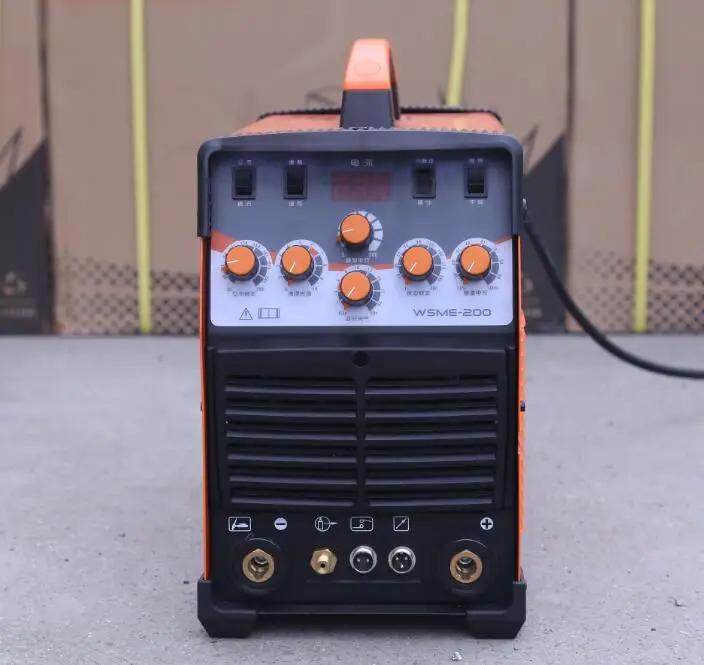 

WSME-200 AC DC Импульсная TIG сварка сварочный аппарат из алюминия 220V
