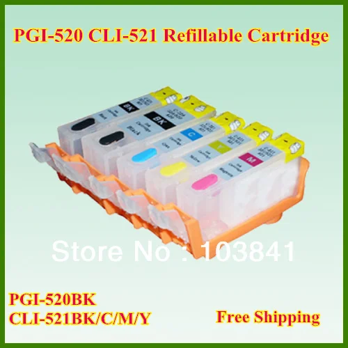 520 521 запасной аккумулятор для планшетов заполняемый картридж с чипом Canon iP3600 IP4600