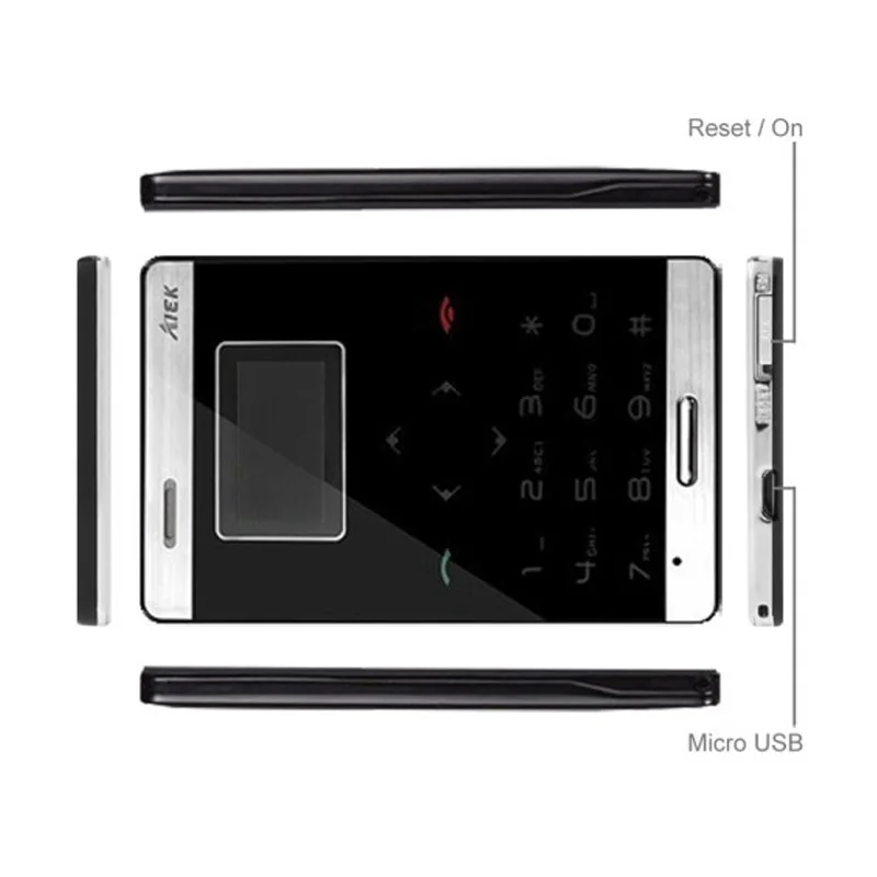 Original Hot AIEK M3 Single SIM MP3 GPRS Mobile Positioning Function Touch Keyboard Mini Card Phone GSM in Stock | Мобильные