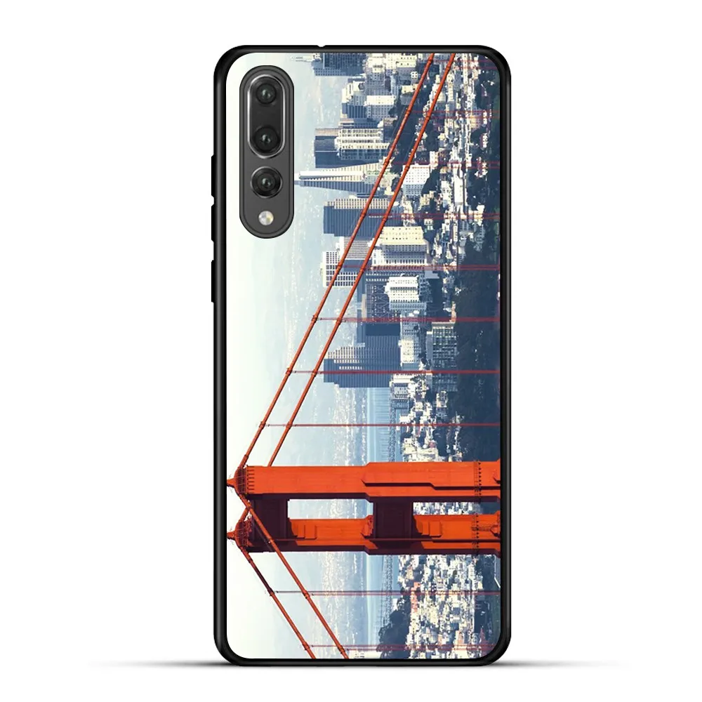Черный Мягкий ТПУ силиконовый чехол для телефона Huawei Mate 20 pro P8 P9 P10 Lite P20 Pro 10 M20 P