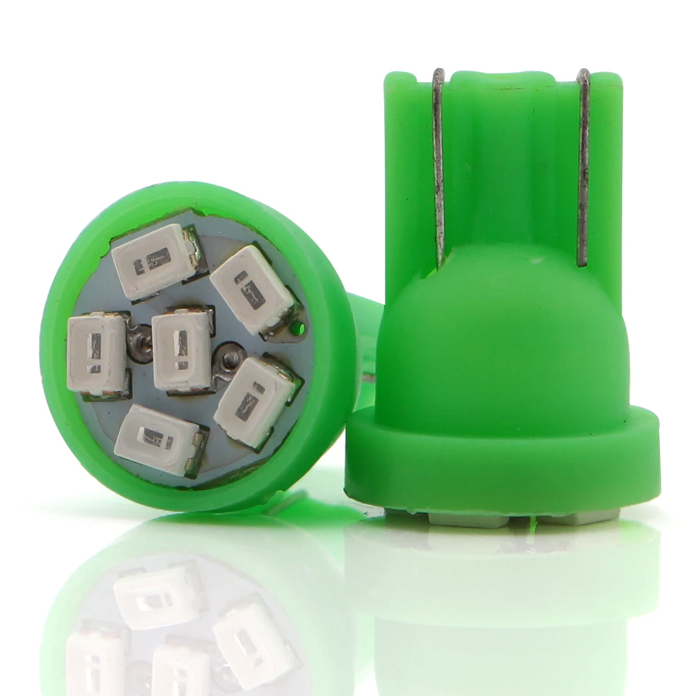 20 шт. 50 500 12 В T10 1206 6 SMD смешанные цвета светодиодные лампы зазор световая дверь