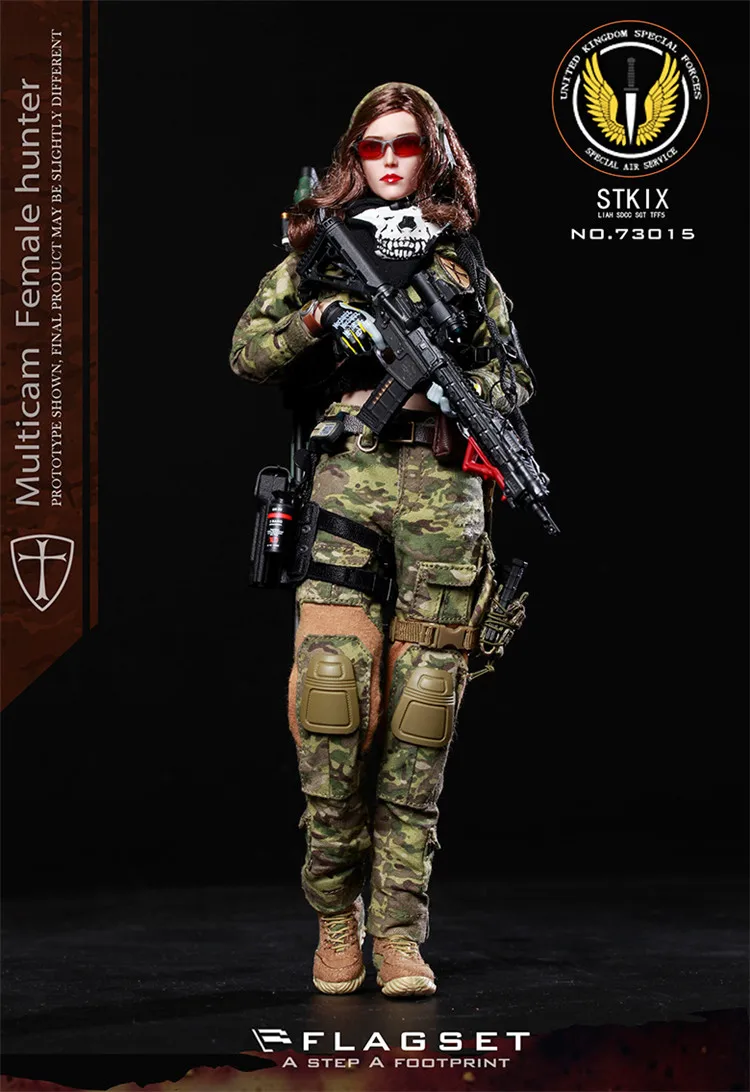 1:6 боевой Ангел Анжела женский hunter солдат набор фигурку игрушечные весы куклы