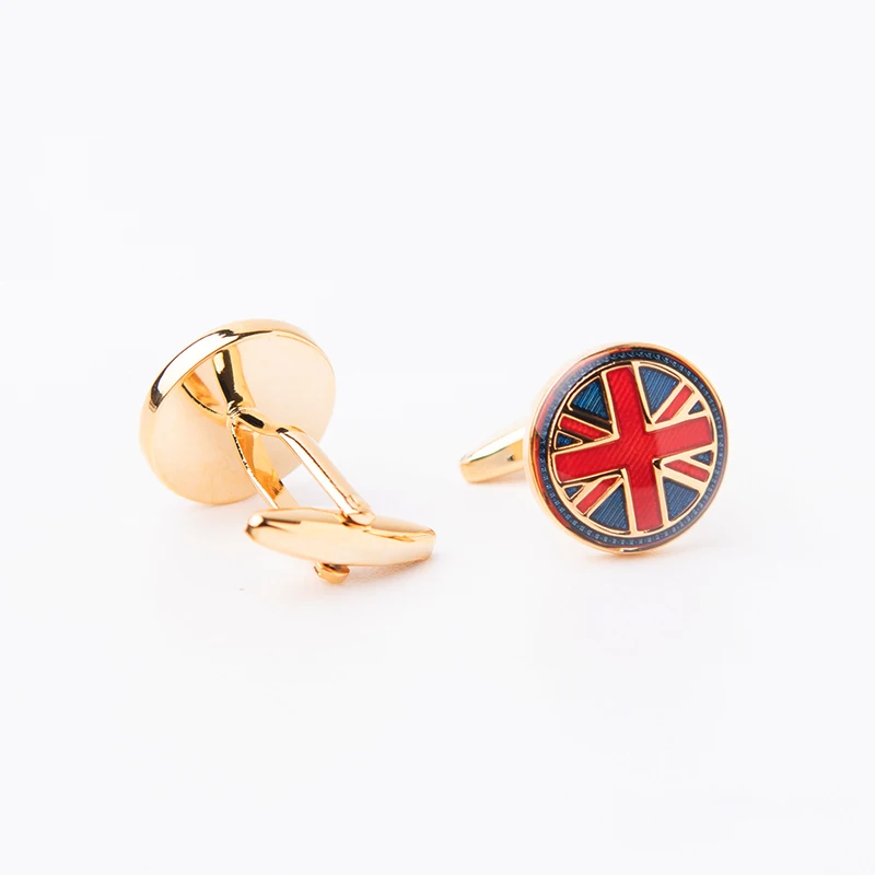 

Classic National Flag Cufflinks Design Cuff Link Round Button For Mens Business Shirt Birthday Gift Free Shipping