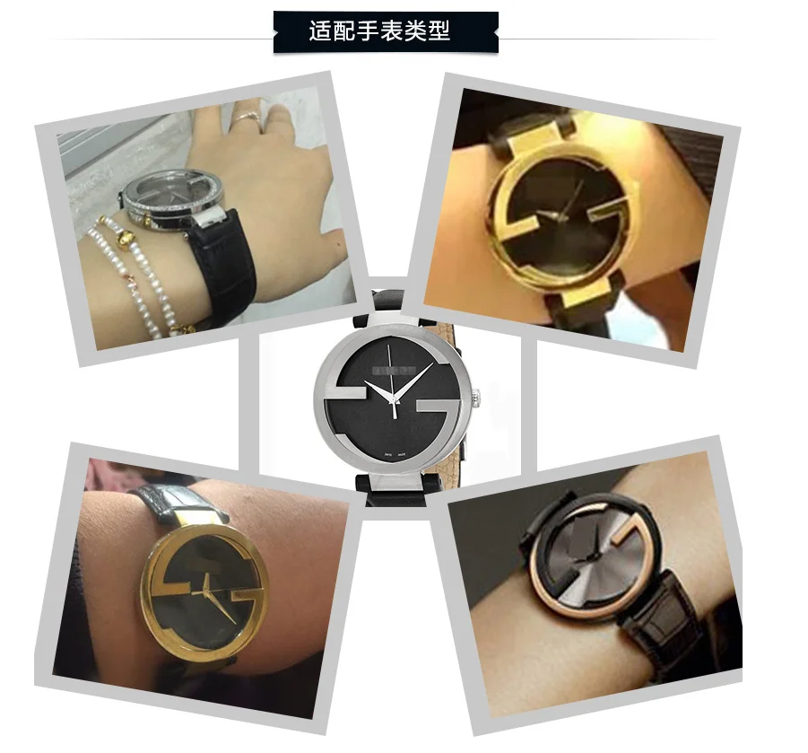 Подходит для gucci watch band кожаный женский GC gucci watch band notch ya133309 мужской