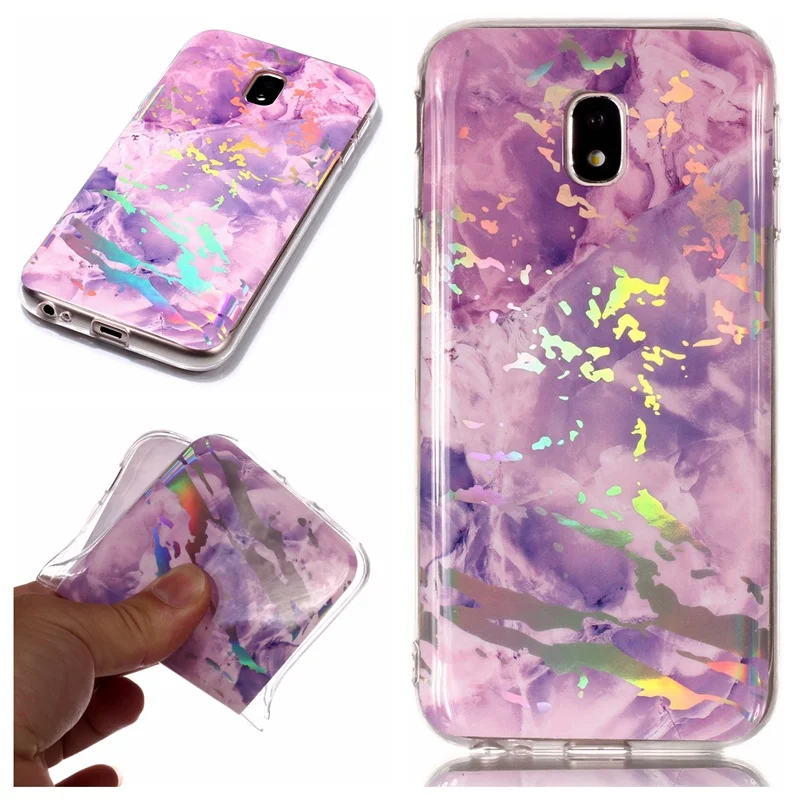 Чехол для Samsung Galaxy J3 J330F J5 J530F J7 J730F 2017 задняя крышка чехол мраморный узор