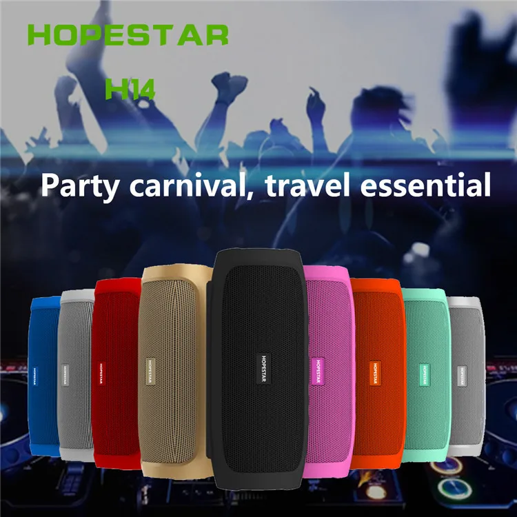 HOPESTAR открытый Беспроводной BT Динамик супер бас звуковая панель Mp3 плеер
