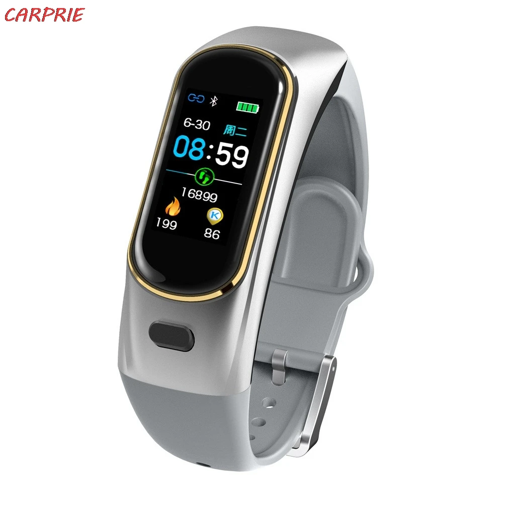 CARPRIE H109 умные часы Bluetooth беспроводные наушники кровяное давление монитор