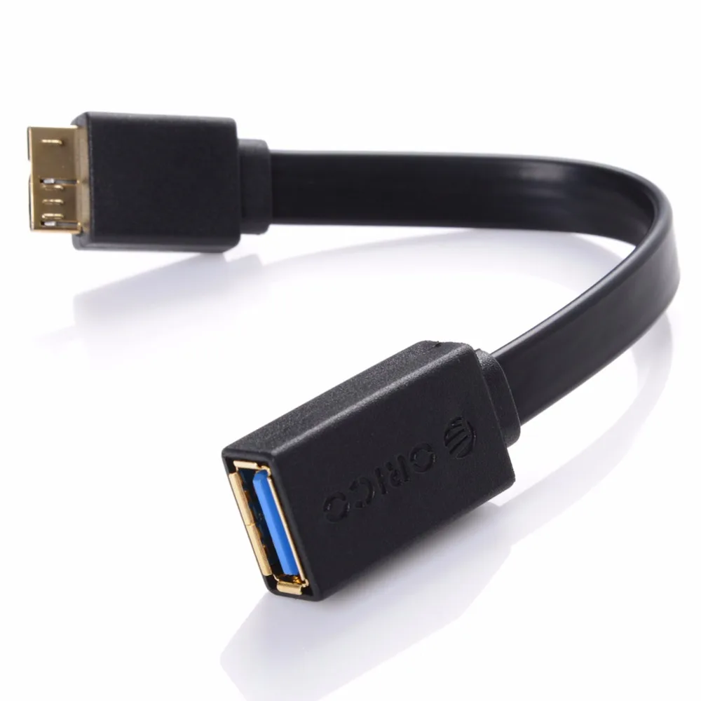 Кабель для передачи данных ORICO USB 3 0 A Male к Micro OTG 15 см SAMSUNG Note3 Black/белый (COF3)|male male|male to