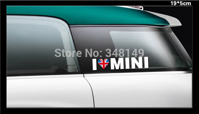 Автостайлинг Aliauto светоотражающие наклейки и I LOVE MINI для Mini Cooper Countryman R50 R52 R53 R58 R56 |