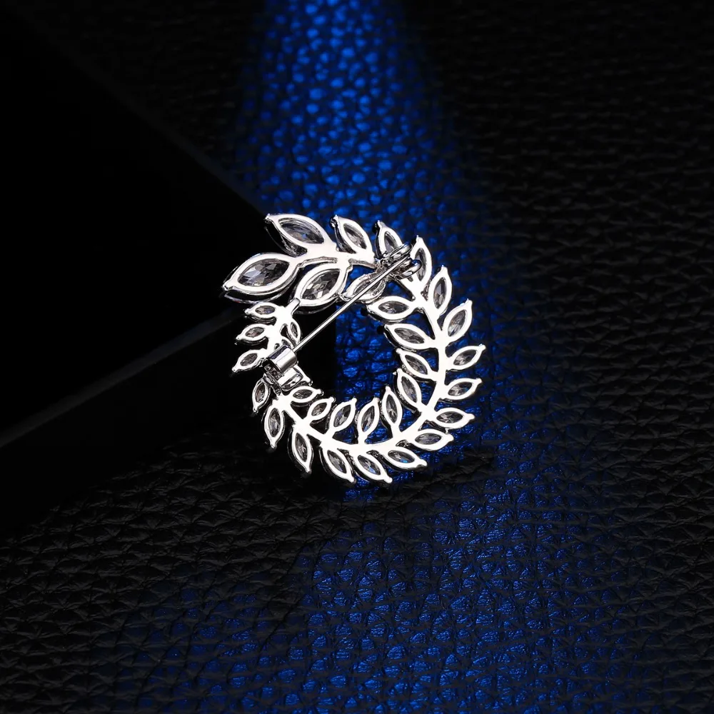 Гирлянда роскошные броши булавки покрытые прозрачными Австрийскими кристаллами