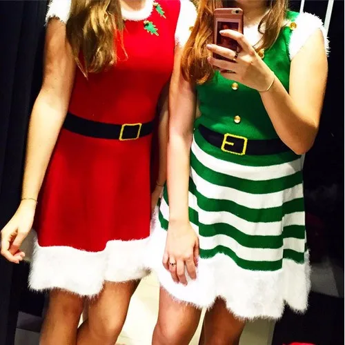 2017 новое модное женское зимнее осеннее дамское рождественское платье теплое