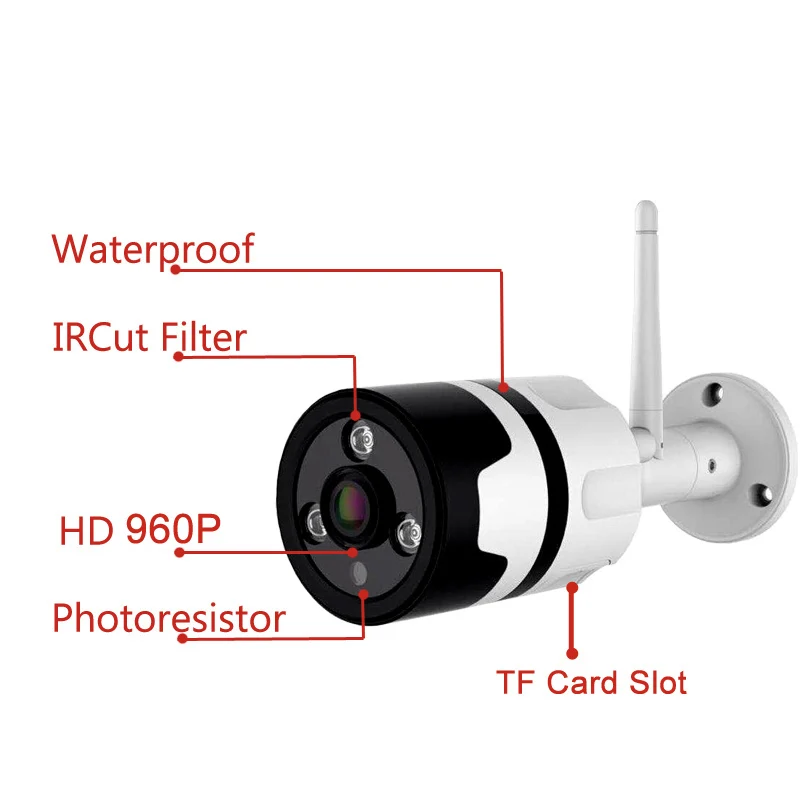SUCAM HD Bullet Wifi ip камера наружная 720 P 960 1080 двухсторонняя аудио Беспроводная