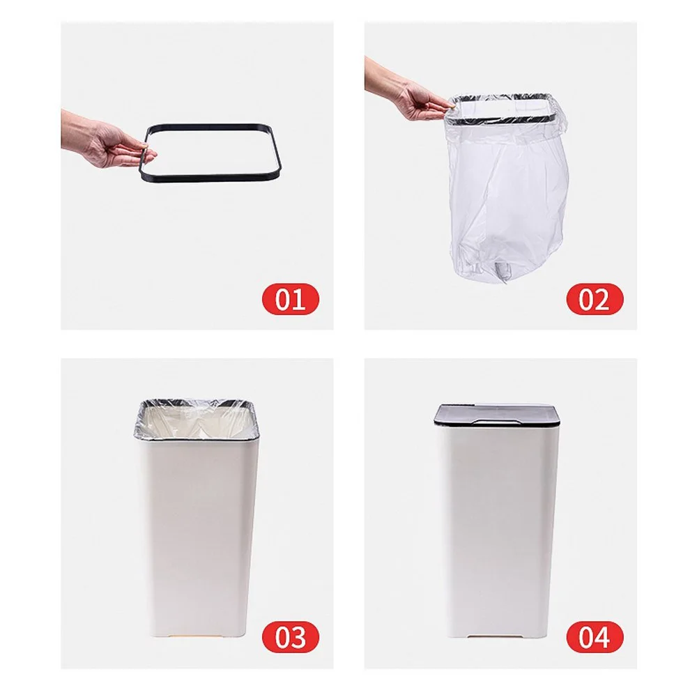 14L Intelligent Induction Storage Bin for Home Living Room Bathroom Kitchen Bedroom Creative With Cover Automatic Trash Large | Дом и сад
