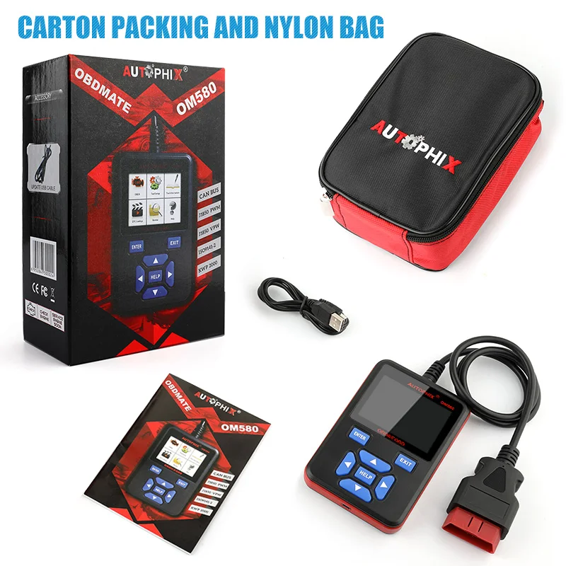 Autophix OM580 OBD2 автомобильный диагностический сканер Код читателя сканирования