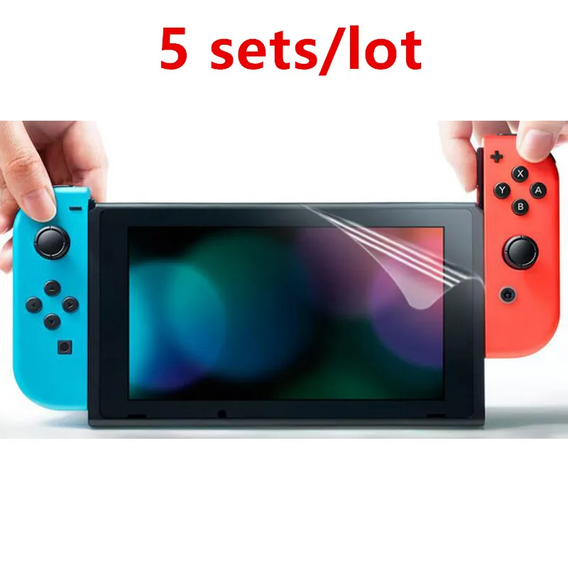 5 комплектов Защита экрана для консоли Nintendo Switch NS защита от царапин и отпечатков