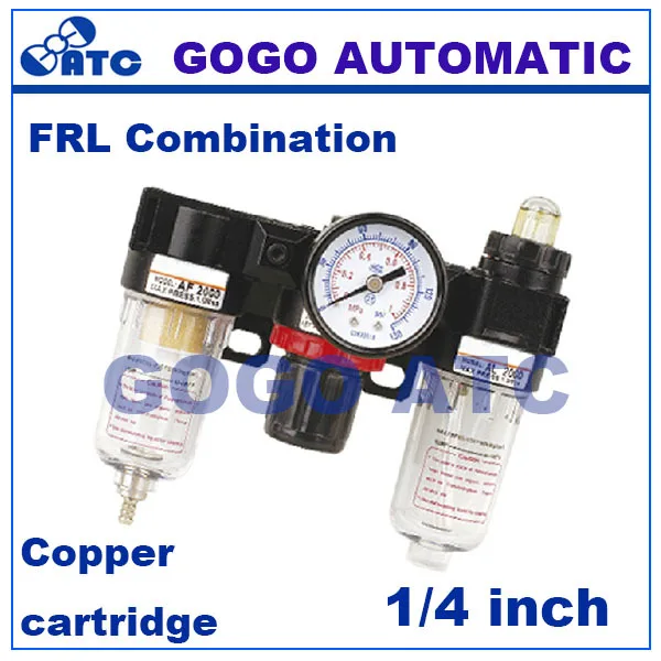 Манометр GOGO пневматический с медным картриджем 1/4 дюйма|frl unit|frl combinationfrl |
