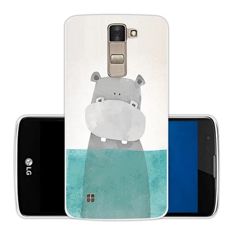 Capa For Funda LG K8 Phone Cases for Lte K350 K350E K350N 5.0&quot K 8 Case Soft Silicone Cartoon Back Cover TPU |