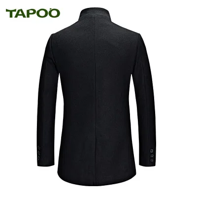 Tapoo 2017 новые модные Для Мужчин's Шерстяные Пиджаки и Куртки зимние кашемировые