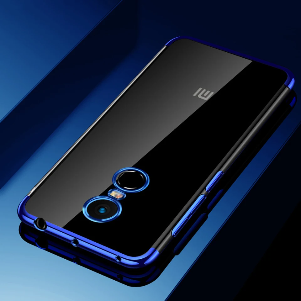 Тонкий чехол с покрытием для XiaoMi RedMi Note 4 блестящий силиконовый 4X 5A 6A 5 Plus 6 Pro 6X 5X A1 A2