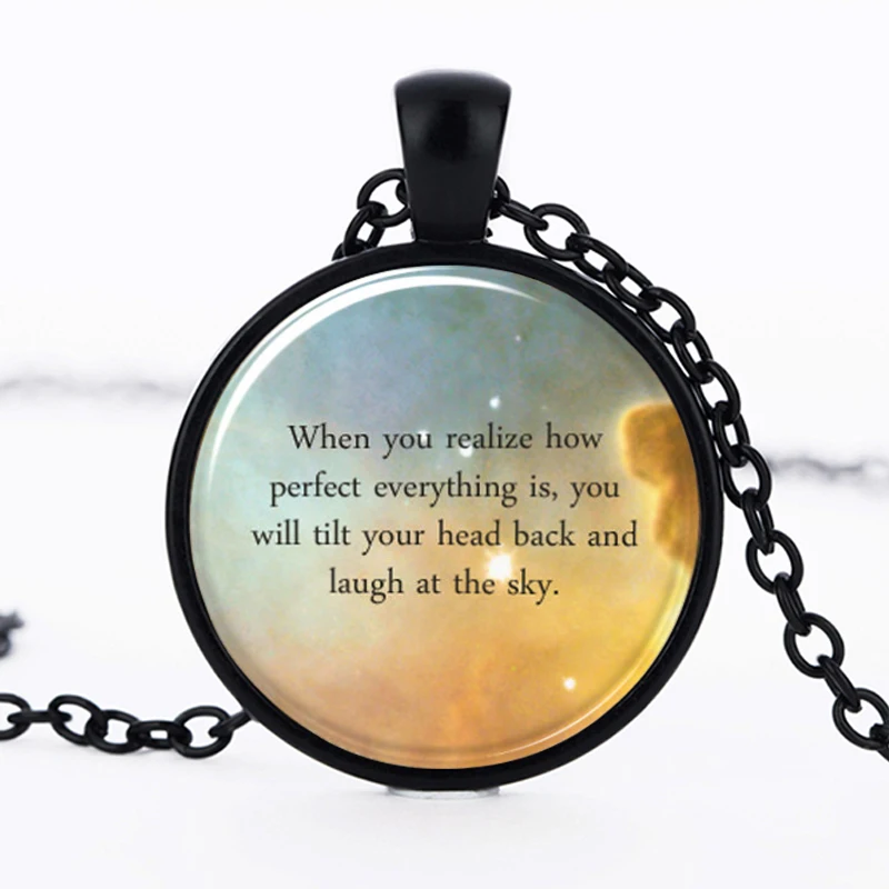 Женское винтажное ожерелье SUTEYI на Хэллоуин стеклянный кулон в виде купола